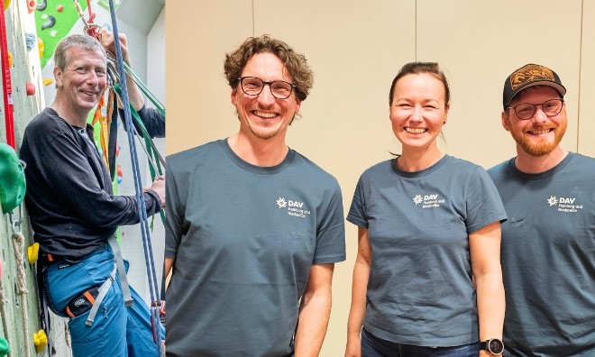 Von l. nach r. Martin Greve, Thomas Wolf, Andrea Zsofi, Niklas Fechner