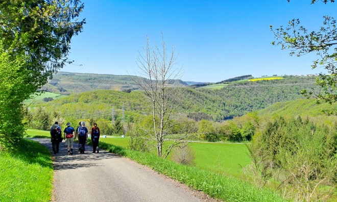 Es begrüßte uns eine herrliche Landschaft bei bestem Wetter....
